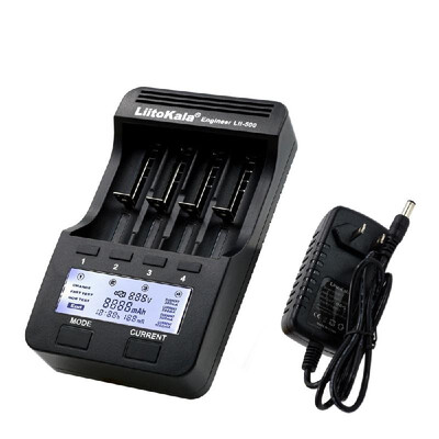 

Romacci LiitoKala Lii-500 4 Slots Smart Intelligent Battery Charger Kit with Car Charger US Adapter for 37V Li-ion 12V Ni-MH Cy