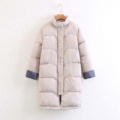 

Winter new hooded large size parkas womens long cotton-padded coat
