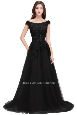 

Long Evening Dresses 3D Flower Beading Elegant Formal Gowns 2018 Hot Evening Party Dresses