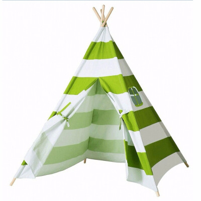 

Horizontal Black&White Stripes Indoor Children Hide&Seek Wigwam Tent