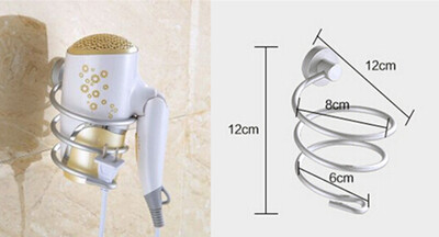 

Wall-mounted bathroom shelf hair dryer rack holder with 2 hooks cup Nail Cliper Comb Toothpaste toothbrush Storage Shelf