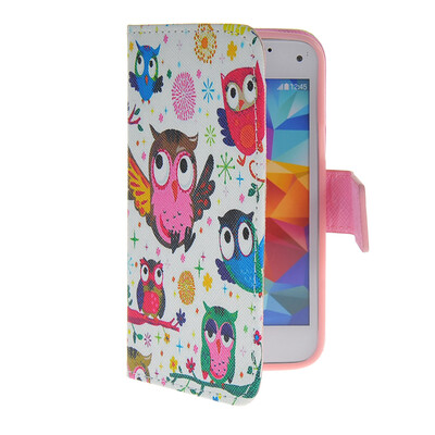 

MOONCASE Pattern Style Leather Side Flip Wallet Card Slot Pouch Stand Shell Back ЧЕХОЛ ДЛЯ Samsung Galaxy S5 Mini