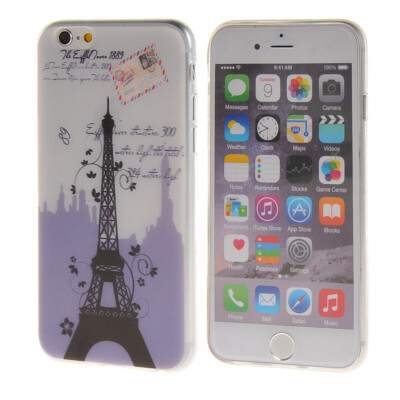 

MOONCASE Eiffel Tower Pattern Soft Silicone Gel TPU Flexible Shell Protective Case Cover for Apple iPhone 6 ( 4.7 inch ) a03