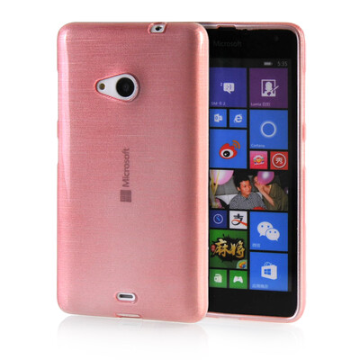 

MOONCASE Candy colors Soft Flexible Silicone Gel TPU Skin Shell Back ЧЕХОЛ ДЛЯ Microsoft Lumia 535 Pink