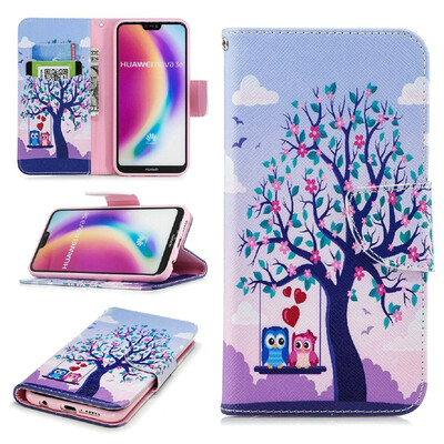 

BEFOSPEY Painting PU LeatherSoft TPU Card Slot Stand Wallet Case For Huawei P20 Lite584