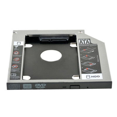 

SATA 2nd Hard Disk Drive SSD HDD Caddy Adapter bay For HP ProBook 4340s 4341s 4540s 4545s 4740S laptop TouchSmart tx2 AD-7586H
