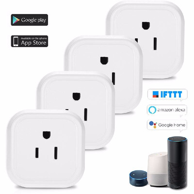 

Mini Wifi Smart Plug with OnOff Switch Support Phone App Control Anywhere And Anytime Timing Function&Voice Control