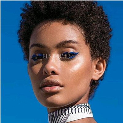 

Brazilian Afro Curls Mongolian human hair Tiny Afro Kinky Curly Wigs Human Hair Full Lace Front Wig For Black Women in stock