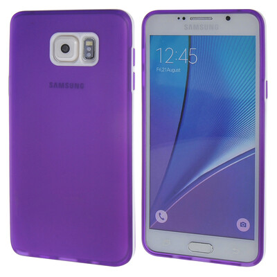 

MOONCASE for Samsung Galaxy Note 5 Case Flexible Soft Silicone Gel TPU Skin Protective Case Cover Purple