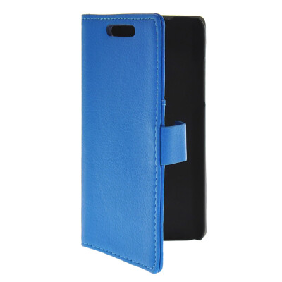 

MOONCASE Slim Leather Flip Wallet Card Pouch with Kickstand Shell Back ЧЕХОЛ ДЛЯ HTC Desire 700 Blue