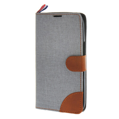 

MOONCASE Alcatel One Touch POP C9 , Leather Flip Card Holder Pouch Stand Back ЧЕХОЛ ДЛЯ Alcatel One Touch POP C9 Grey