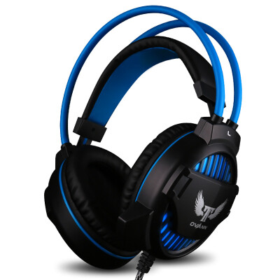 

OVANN X70 Desktop Headset Headset Game E-sports Internet Bar Subwoofer Headset with Microphone Black&Blue