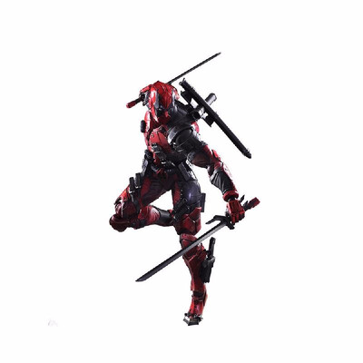 

Play Arts Deadpool Second Generation Action Figure Toy Car Furnishing X-Men Series Collection
