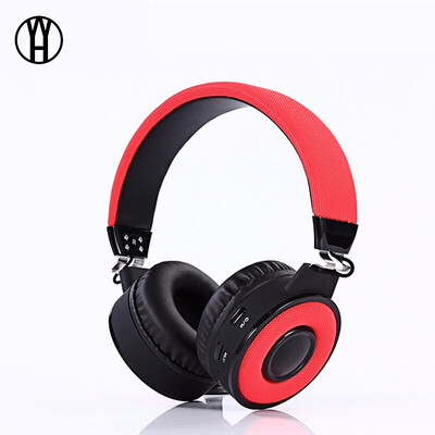 

WH BT018 Bluetooth Head-mounted headset music sport stereo retractable USB wireless headphone for xiaomi huawei samsung iphone