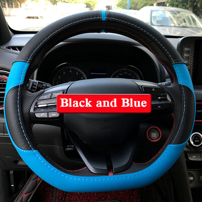 

PU Leather Car Steering-wheel Cover For Hyundai Kona Encino 2018 2019 Auto Steering Wheel Covers Anti-Slip Automotive Accessories