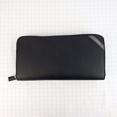 

Prada color-coded corner long zip wallet