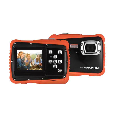 

Compact Size 720P HD Digital Camera Camcorder 5MP CMOS Sensor 20" LCD Screen 3 Meters Waterproof with Built-in Microphone for Kid