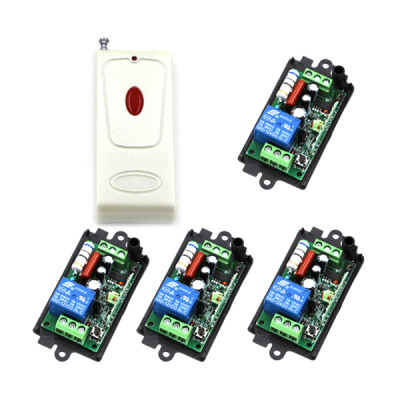 

MITI Free Shipping Practical 220V Smart Remote Control Switch 1 Controller and 4 Receivers Dropshipping Wholesale