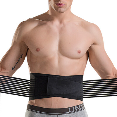 

LAC Sports waist belt lumbar disc herring body basketball men&women&39s protective gear sports belt deep squat waist black L XL