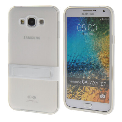 

MOONCASE Galsxy Е7 Дело Желе Цвет силиконовый гель ТПУ Тонкий с подставкой обложка чехол для Samsung Galsxy E7 Очистить