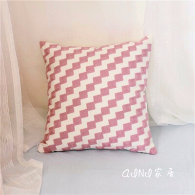 

Cntomlv Polyester Cushion Cover Pink Pattern Merry Christmas Home Decorative Pillowcase Cover Nordic Cushion Case Sofa Decor