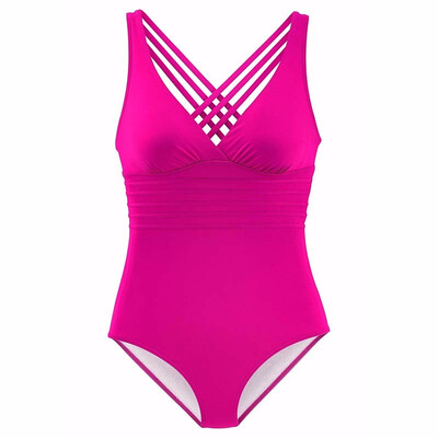

2017 New Arrival One Piece Swimsuit Women Vintage Bathing Suits Plus Size Swimwear Beach Padded Print Swim Wear Solid Monokinis