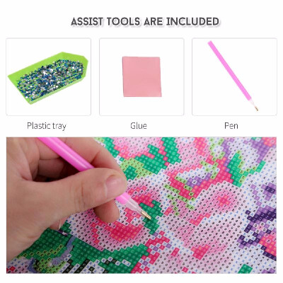 

12 12 inches 30 30cm DIY 5D Diamond Painting Kit House Resin Rhinestone Mosaic Embroidery Cross Stitch Craft Home Wall Decor