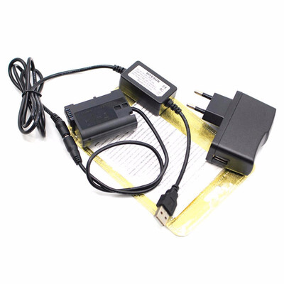 

USB cable 5V3A chargerEN-EL15 MB-D15 ENEL15 dummy battery EP-5B DC Coupler for Nikon D7500 D7200 D850 D810 D800 D800E D750 D610