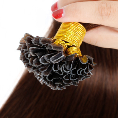 

BHF HAIR Fusion hair extensions Human Remy Hair Black Brown Platinum Blonde Straight Keratin Nail U-tip 1gs 20g pack