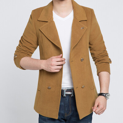 

Necini™ Man' Korean version of casual cotton solid color jacket lapel jacket coat youth