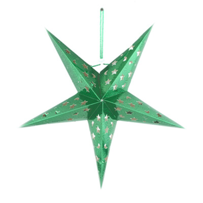 

30cm Pentagram Lampshade Paper Star lantern Hanging Star Colourful Decoration