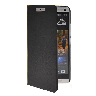 

MOONCASE Slim Leather Flip Wallet Card Pouch with Kickstand Shell Back ЧЕХОЛ ДЛЯ HTC One Max T6 Black