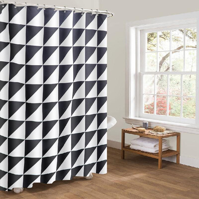 

Romacci Htovila 72 72 100 Polyester Decorative Privacy Protection Bathroom Curtain Waterproof Moldproof AntiBacterial