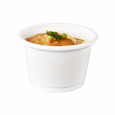 

OTOR Ice Cream Bowl Disposable Plastic Cup with Lid Take Away Food Container for Dessert Fast food Bento Soup 300250ml 100pcs