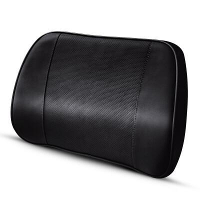 

Wufu Jinniu car headrest space memory cotton breathable leather top layer leather driving office neck pillow elegant black