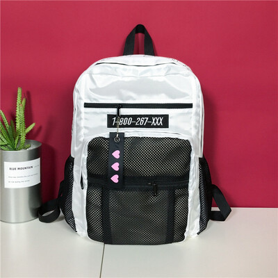 

New Fashion Campus Fashionable Backpack Bag for Teenage Girls Women Large Capacity Personality Shoulder Bag Travel Mochila