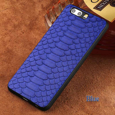 

Genuine Leather Phone Case For HUAWEI P10 Case Natural Python Skin For Mate 9 10 Pro Honor 9 V9 Back Cover