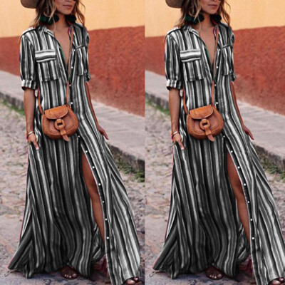 

Women Boho Floral Maxi Long Dress Summer Evening Party Beach Sundress Plus Sizes