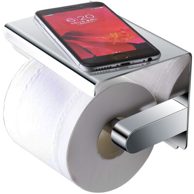 

Lyle Shidan Larsd LD8807N roll holder free punching stainless steel mobile phone holder bathroom hand paper tray toilet paper holder toilet tissue box to send nail-free plastic