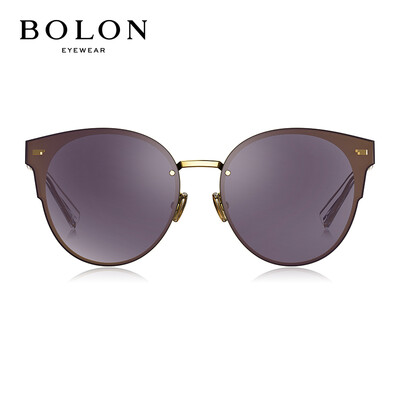 

Tyrannosaurus BOLON Sunglasses Womens Classic Fashion Sunglasses Cat Eye Frame Sunglasses BL8053C60-GoldTransparent