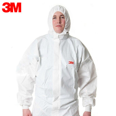 

3M 4535 protective clothing XXL number with cap Siamese chemical anti-splash dust-proof clothing