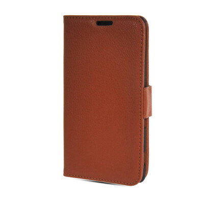 

MOONCASE High quality Leather Side Flip Wallet Card Slot Pouch Stand Shell Back ЧЕХОЛ ДЛЯ Sony Xperia M2 Brown