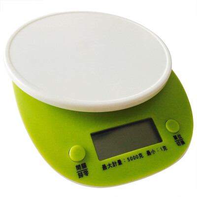 

Klein Bakery Kitchen Scale Electronic Scale Mini Household Electronic Balance Food Scales Platform Scale Small Scale KLB1021 Green 1-5000g