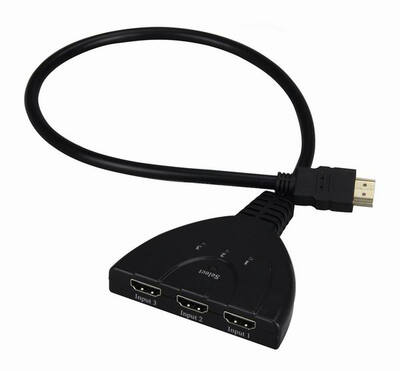 

Huayuan 3 порт HDMI Switcher сплиттер переключатель для HDTV 1080p высокоскоростные HDMI спецификации