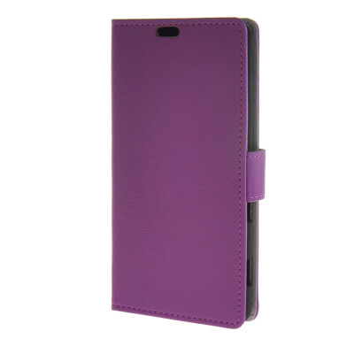 

MOONCASE Classical Multi Colored Leather Wallet Flip Card Slot Bracket Back Case Cover for Sony Xperia C4 Purple