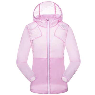 

Elmont ALPINT MOUNTAIN skin clothing couple models men and women light breathable shade skin windbreaker tear-resistant hooded one skin coat 640-104 rose red XL