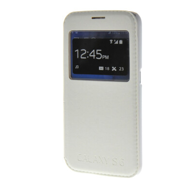 

MOONCASE Slim Hard board Leather Side Flip Wallet Stand Pouch ЧЕХОЛ ДЛЯ Samsung Galaxy S6 White