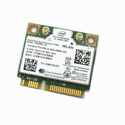 

Wireless Adapter Card for Intel 7260HMW AN 80211n 24GHz 300Mbps 5GHz Mini PCIe WiFi Bluetooth 40 for dell sony asus acer