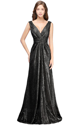 

Elegant Blue Cap Sleeves Sequined Mermaid Long Evening Dresses 2018 Backless Formal Party Prom Dresses