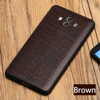 

Genuine Leather Phone Case For Huawei Mate 9 10 Lizard Texture Back Cover For Huawei P9 P10 Plus Cases